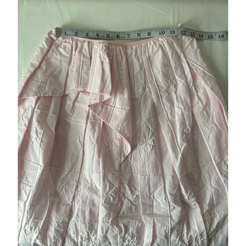 New Cecilie Bahnsen Dalita Midi Skirt in Light Pink Women's Size 2 - Picture 9 of 10